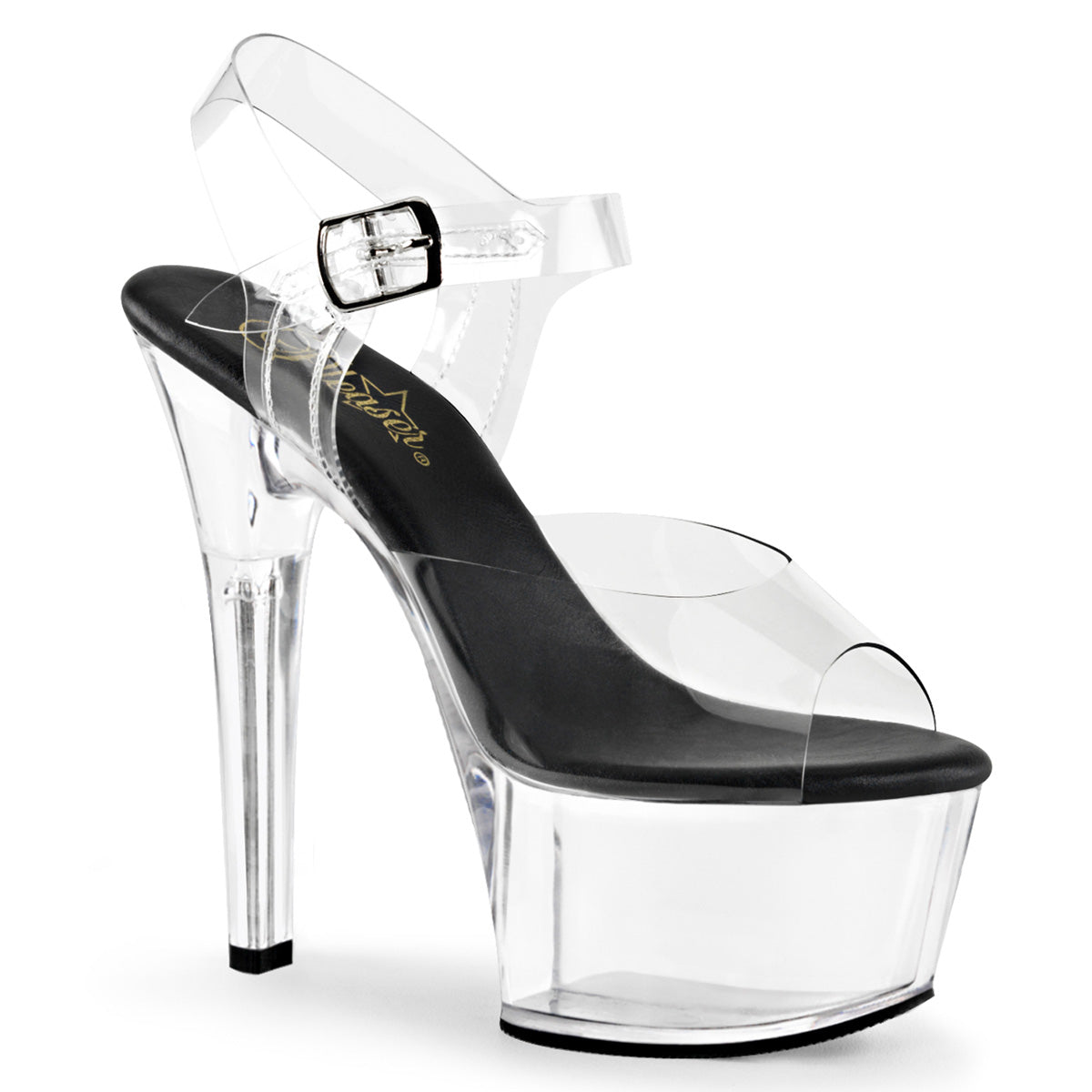 Pleaser Sandales pour femmes ASPIRE-608 CLR-BLK / CLR