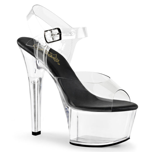 Pleaser Sandales pour femmes ASPIRE-608 CLR-BLK / CLR