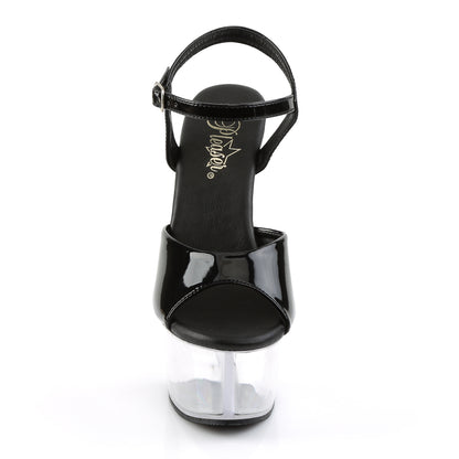 Pleaser Sandales pour femmes ASPIRE-609 BLK PAT / CLR