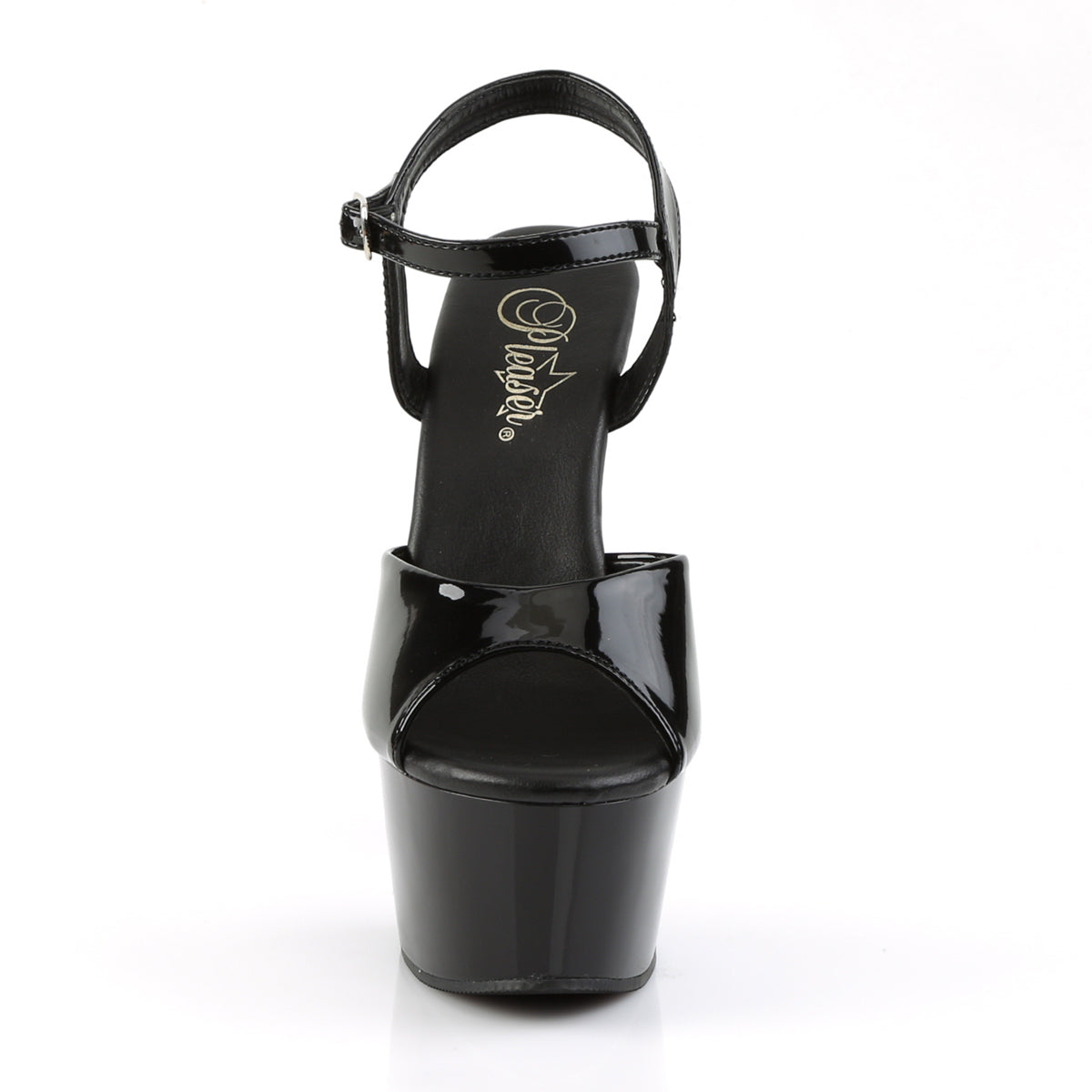 Pleaser Sandales pour femmes ASPIRE-609 BLK PAT / BLK