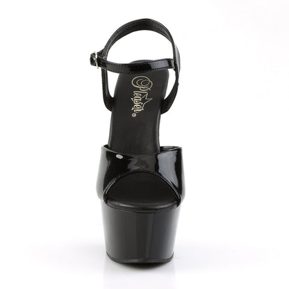 Pleaser Sandales pour femmes ASPIRE-609 BLK PAT / BLK