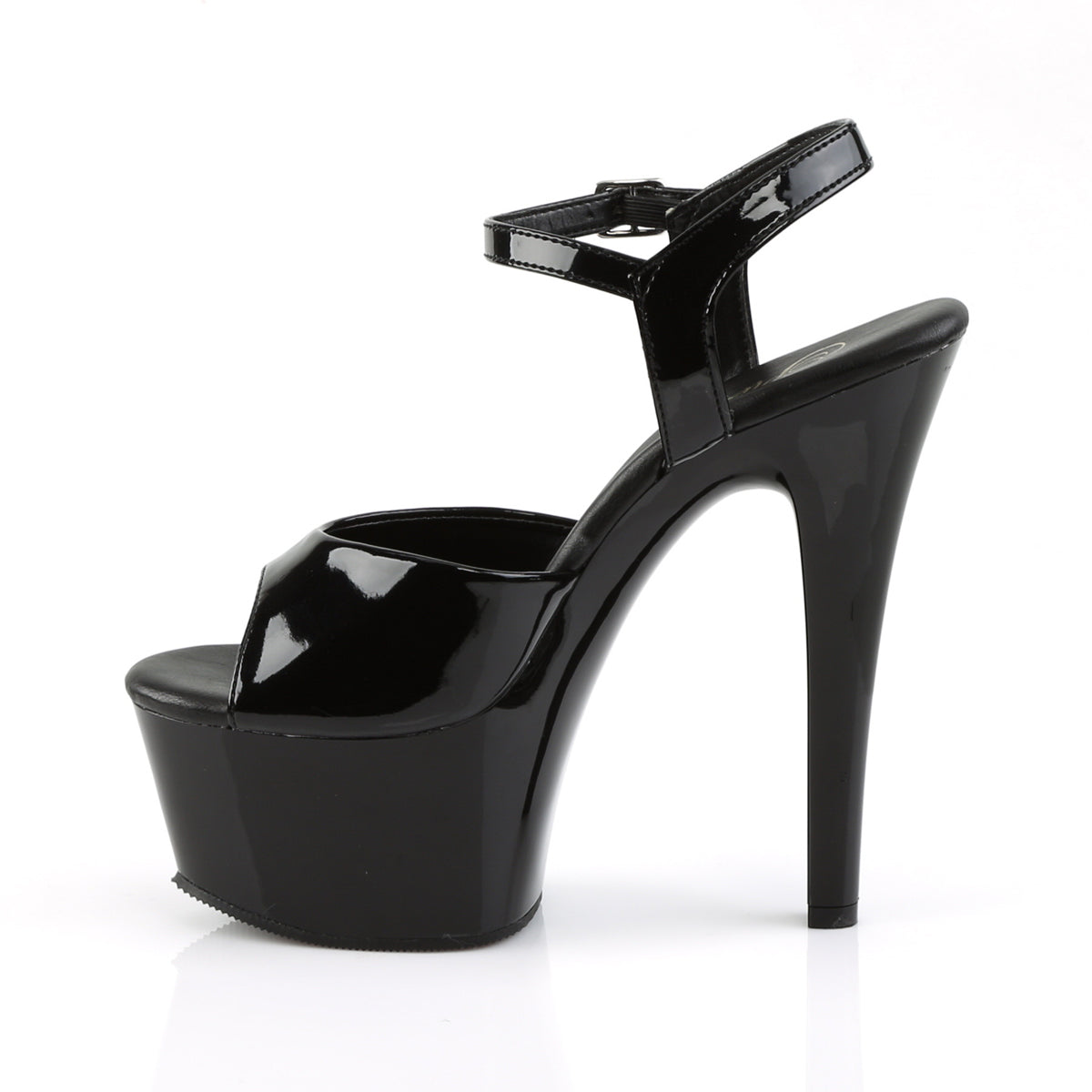 Pleaser Sandales pour femmes ASPIRE-609 BLK PAT / BLK