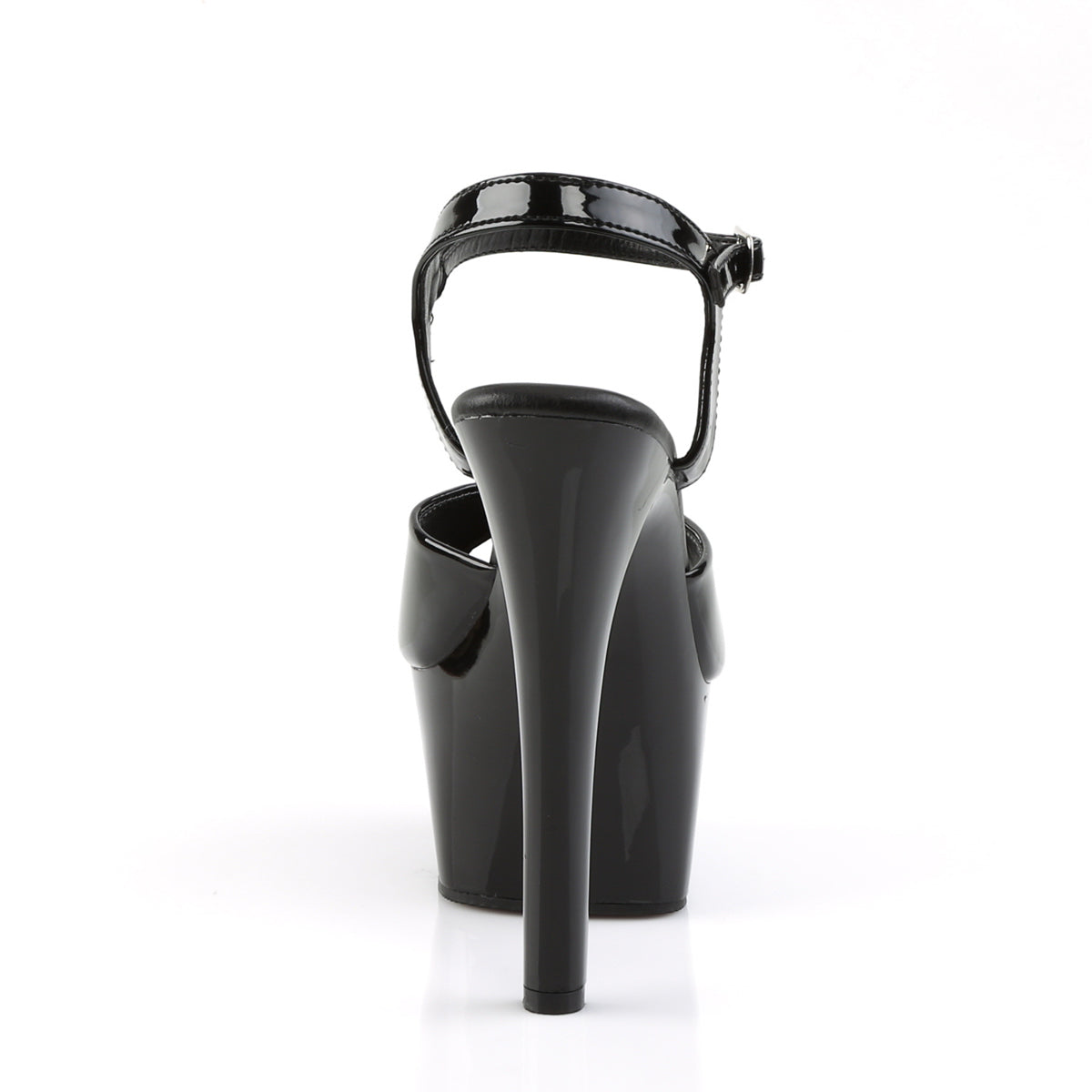 Pleaser Sandales pour femmes ASPIRE-609 BLK PAT / BLK