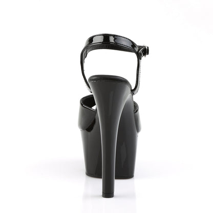 Pleaser Sandales pour femmes ASPIRE-609 BLK PAT / BLK
