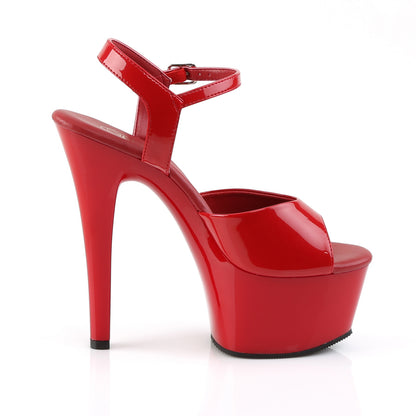 Pleaser Sandales pour femmes ASPIRE-609 Pat rouge / rouge