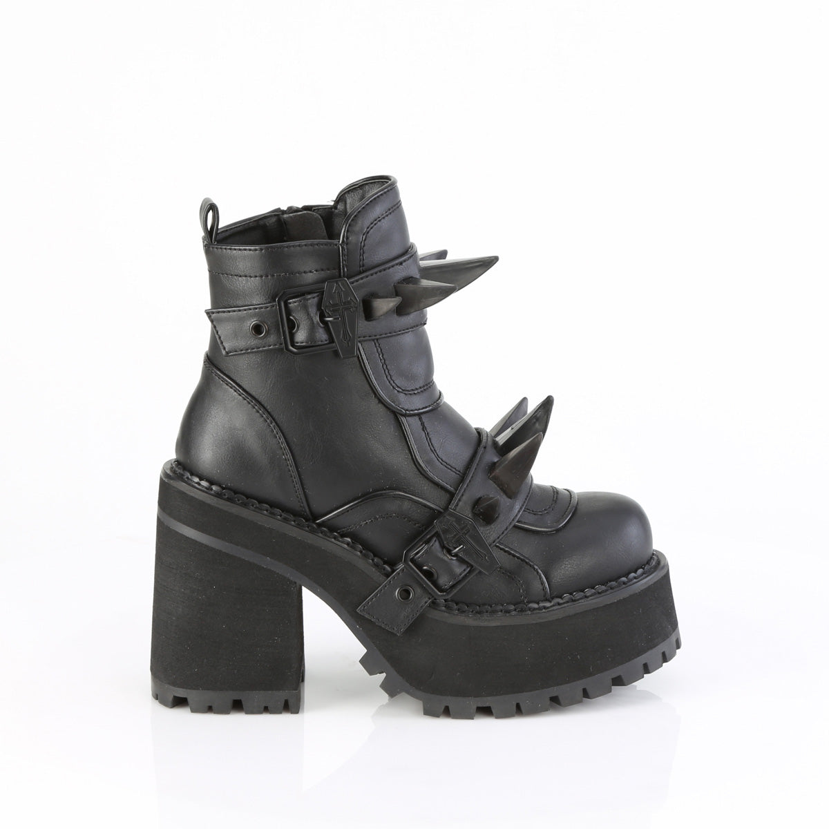 DemoniaCult   ASSAULT-72 Cuir végétalien BLK