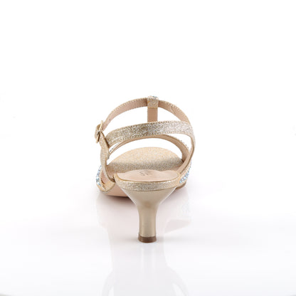 Fabulicious Sandales pour femmes AUDREYTissu chatoyant -05 nude