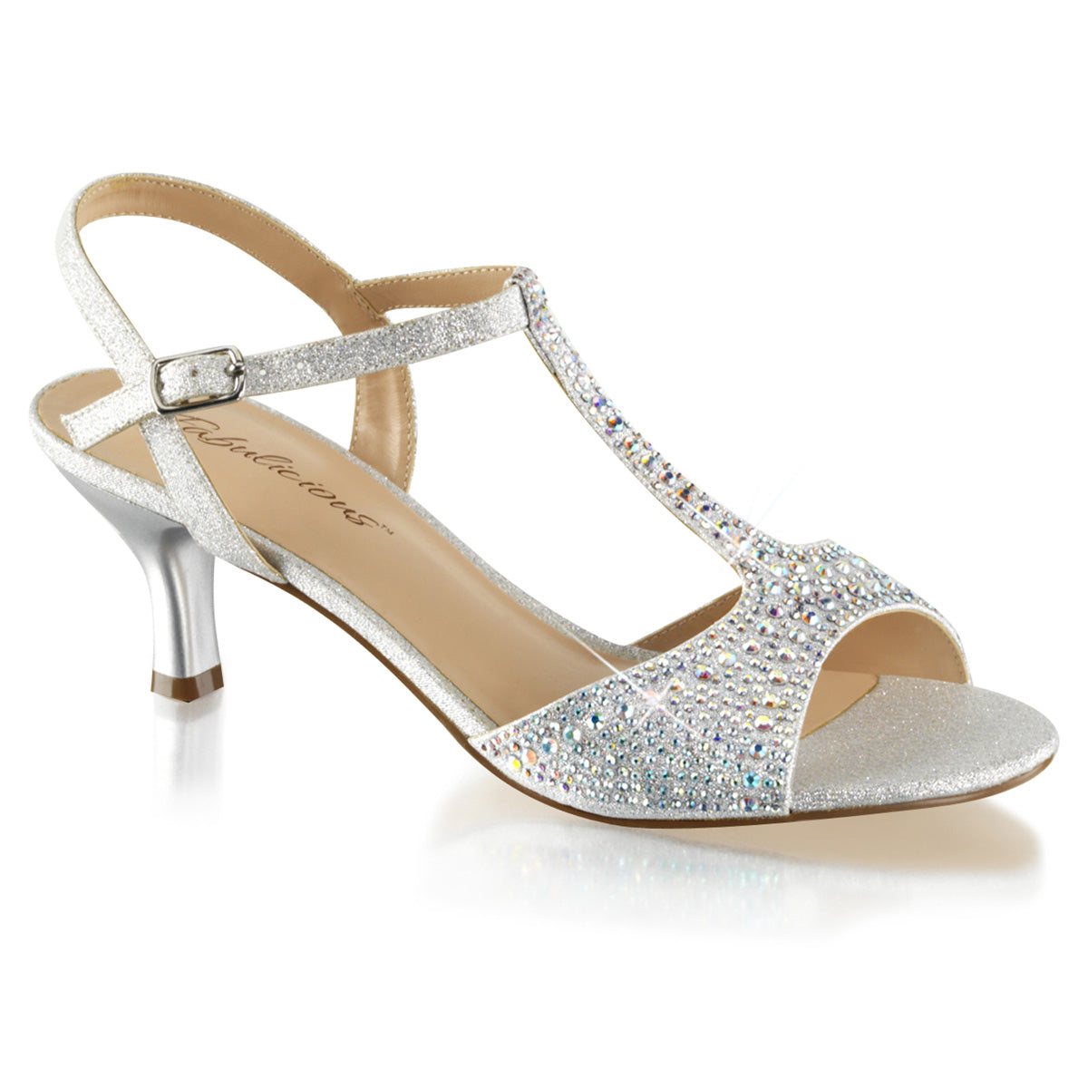Fabulicious Sandales pour femmes AUDREYTissu chatoyant -05 SLV
