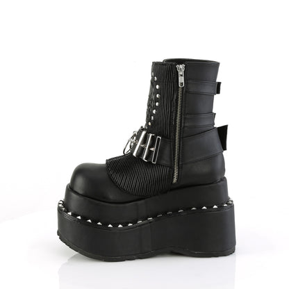 DemoniaCult  Bottines BEAR-150 Cuir végétalien BLK