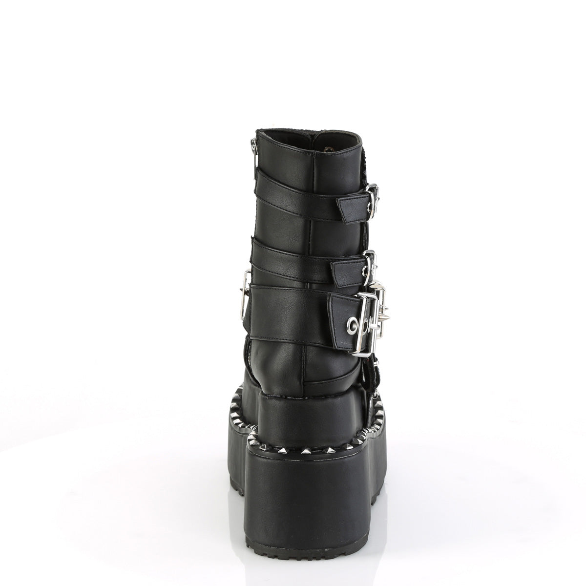 DemoniaCult  Bottines BEAR-150 Cuir végétalien BLK