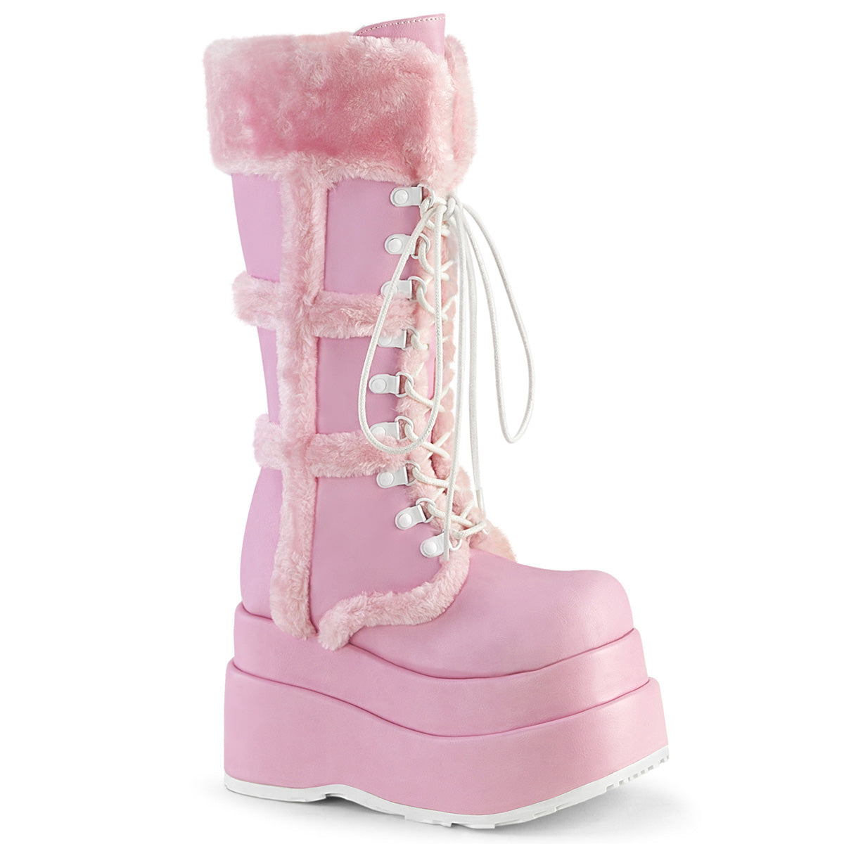 DemoniaCult   BEAR-202 B. Cuir végétalien rose