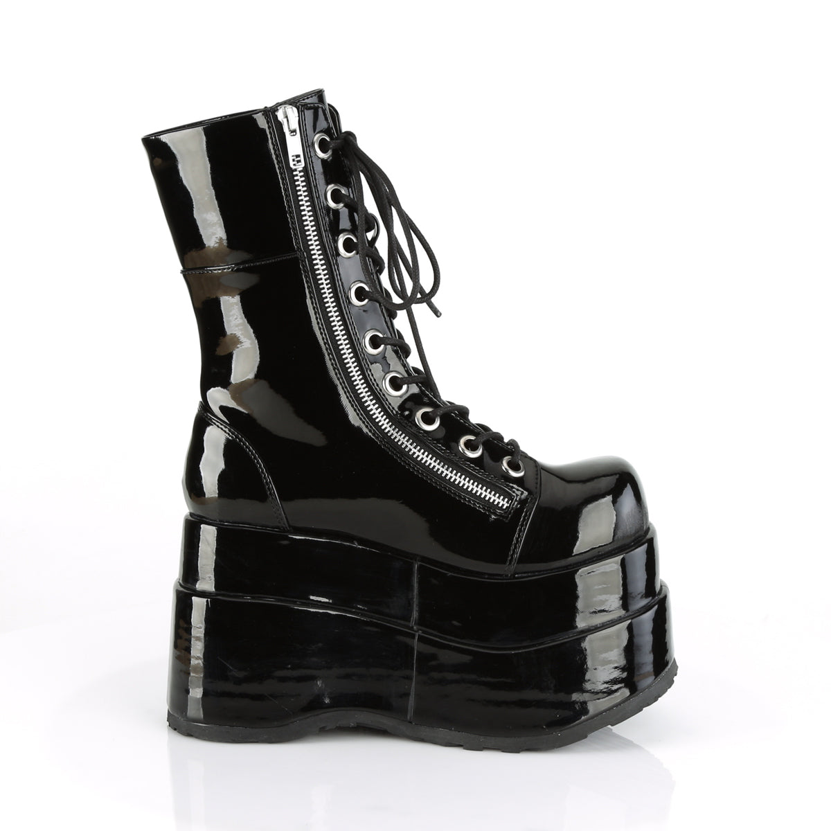 DemoniaCult Womens Boots BEAR-265 Blk Pat