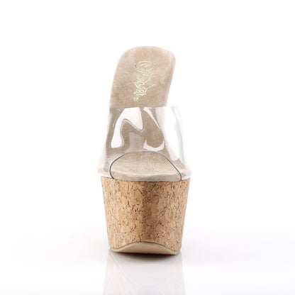 Pleaser Sandales pour femmes BEAU-601 clr-tan / liège