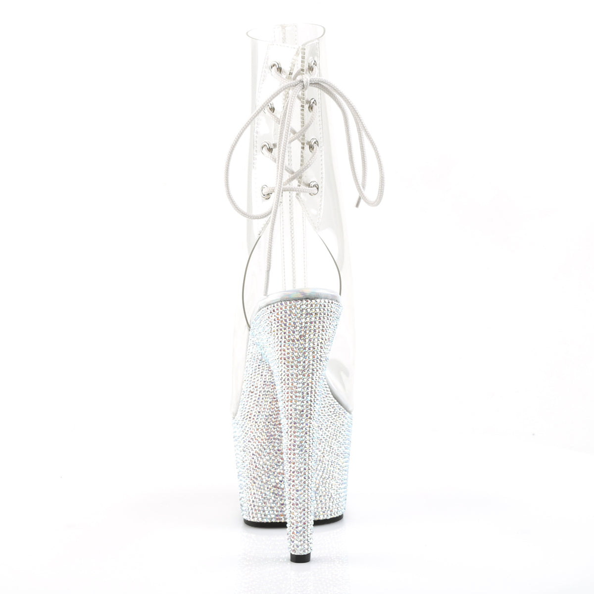 Pleaser Bottines pour femmes BEJEWELED-1018DM-7 CLR / SLV MULTI RS