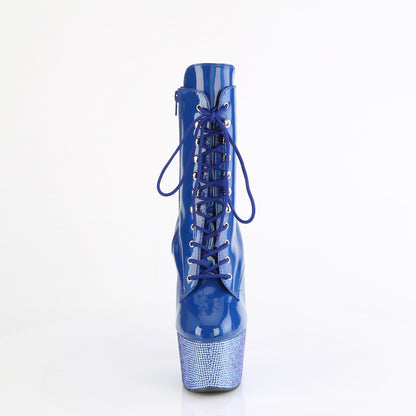 Pleaser  Ankle Boots BEJEWELED-1020-7 Blue Holo Pat/Blue AB RS