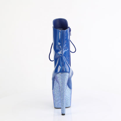 Pleaser  Ankle Boots BEJEWELED-1020-7 Blue Holo Pat/Blue AB RS