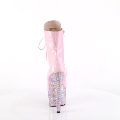 Pleaser  Ankle Boots BEJEWELED-1020-7 B. Pink Holo Pat/B. Pink AB RS