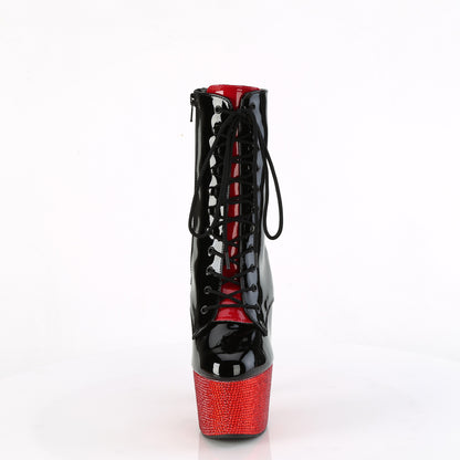 Pleaser  Bottines BEJEWELED-1020FH-7 BLK-RED PAT / RE