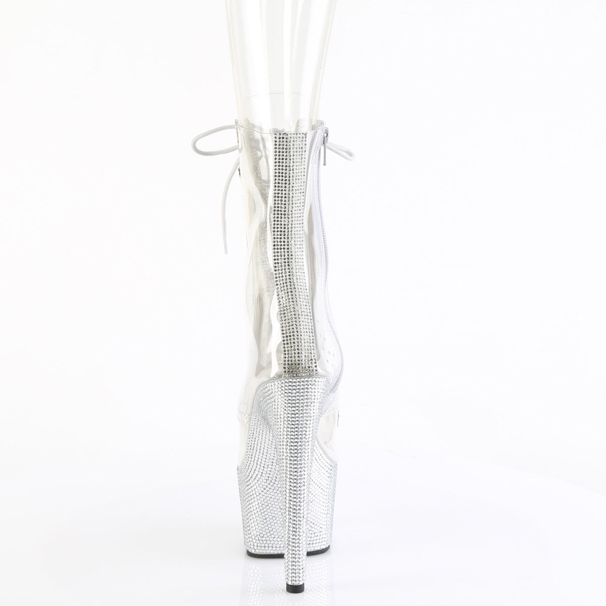 Pleaser   BEJEWELED-1021C-2 Clr-RS/Slv RS