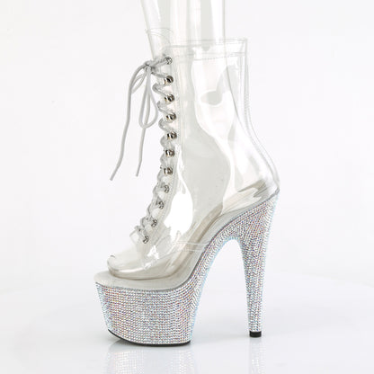 Pleaser  Ankle Boots BEJEWELED-1021C-7 Clr-RS/Slv AB RS