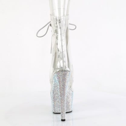 Pleaser  Ankle Boots BEJEWELED-1021C-7 Clr-RS/Slv AB RS
