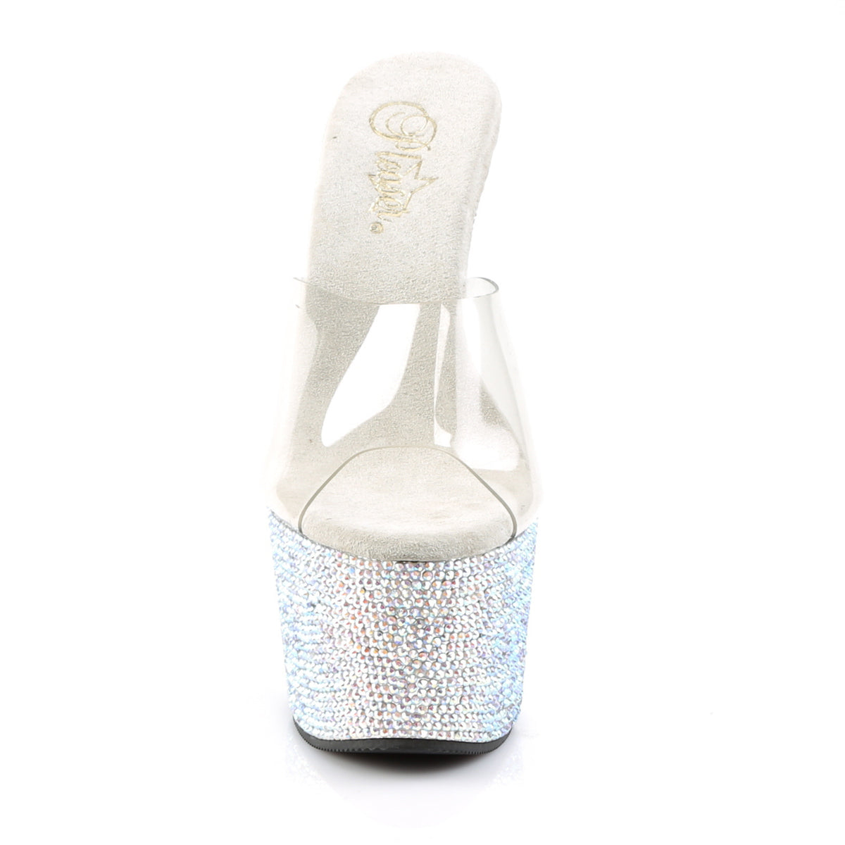Pleaser Sandales pour femmes BEJEWELED-701dm CLR / SLV MULTI RS