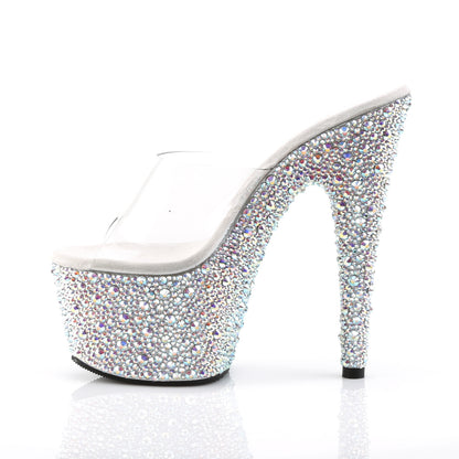Pleaser Sandales pour femmes BEJEWELED-701ms CLR / SLV MULTI RS