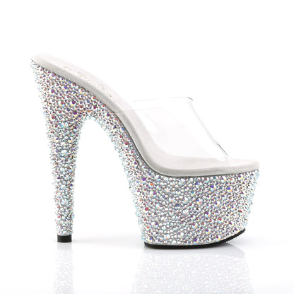 Pleaser Sandales pour femmes BEJEWELED-701ms CLR / SLV MULTI RS