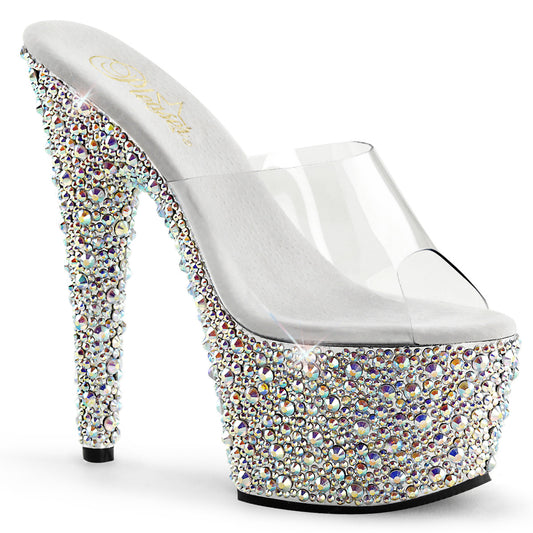 Pleaser Sandales pour femmes BEJEWELED-701ms CLR / SLV MULTI RS