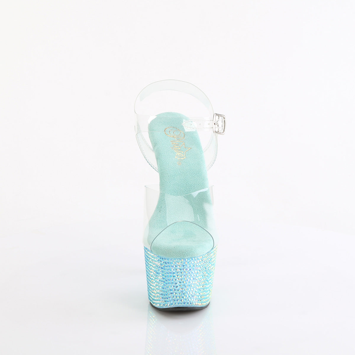 Pleaser   BEJEWELED-708RRS CLR / Aqua RS