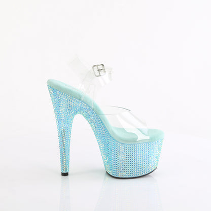 Pleaser   BEJEWELED-708RRS CLR / Aqua RS