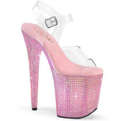 Pleaser   BEJEWELED-808RRS CLR / B. Rs rose