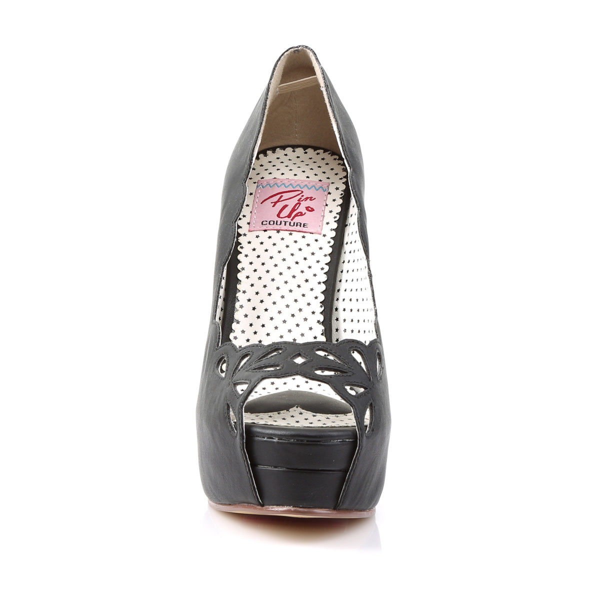 Pin Up Couture Pompes pour femmes BELLA-30 Blk Faux Cuir