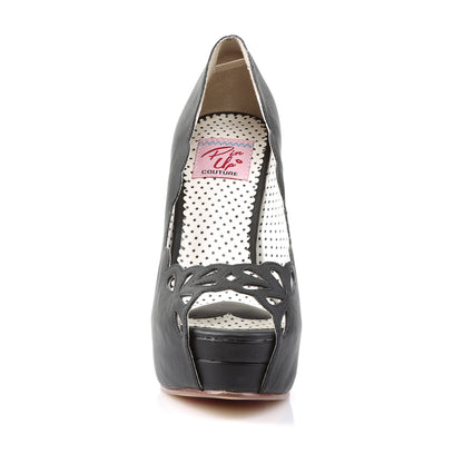 Pin Up Couture Pompes pour femmes BELLA-30 Blk Faux Cuir