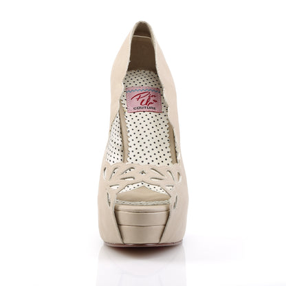 Pin Up Couture Pompes pour femmes BELLA-30 TAN FAUX CUIR