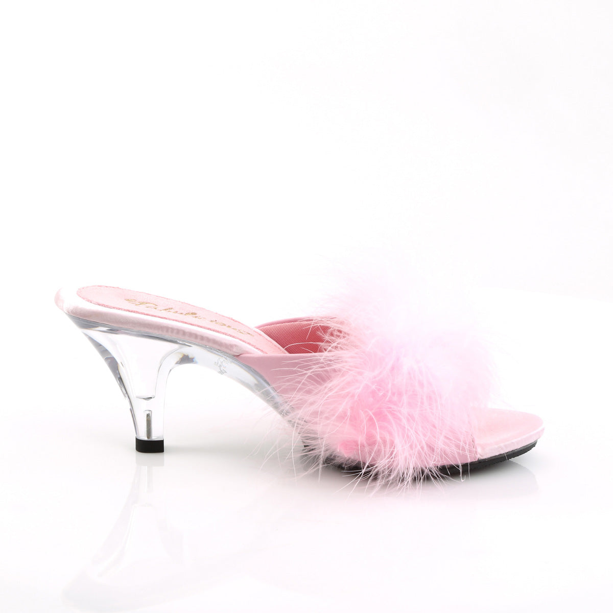 Fabulicious Sandales pour femmes BELLE-301f B. Pin PU-FUR / CLR