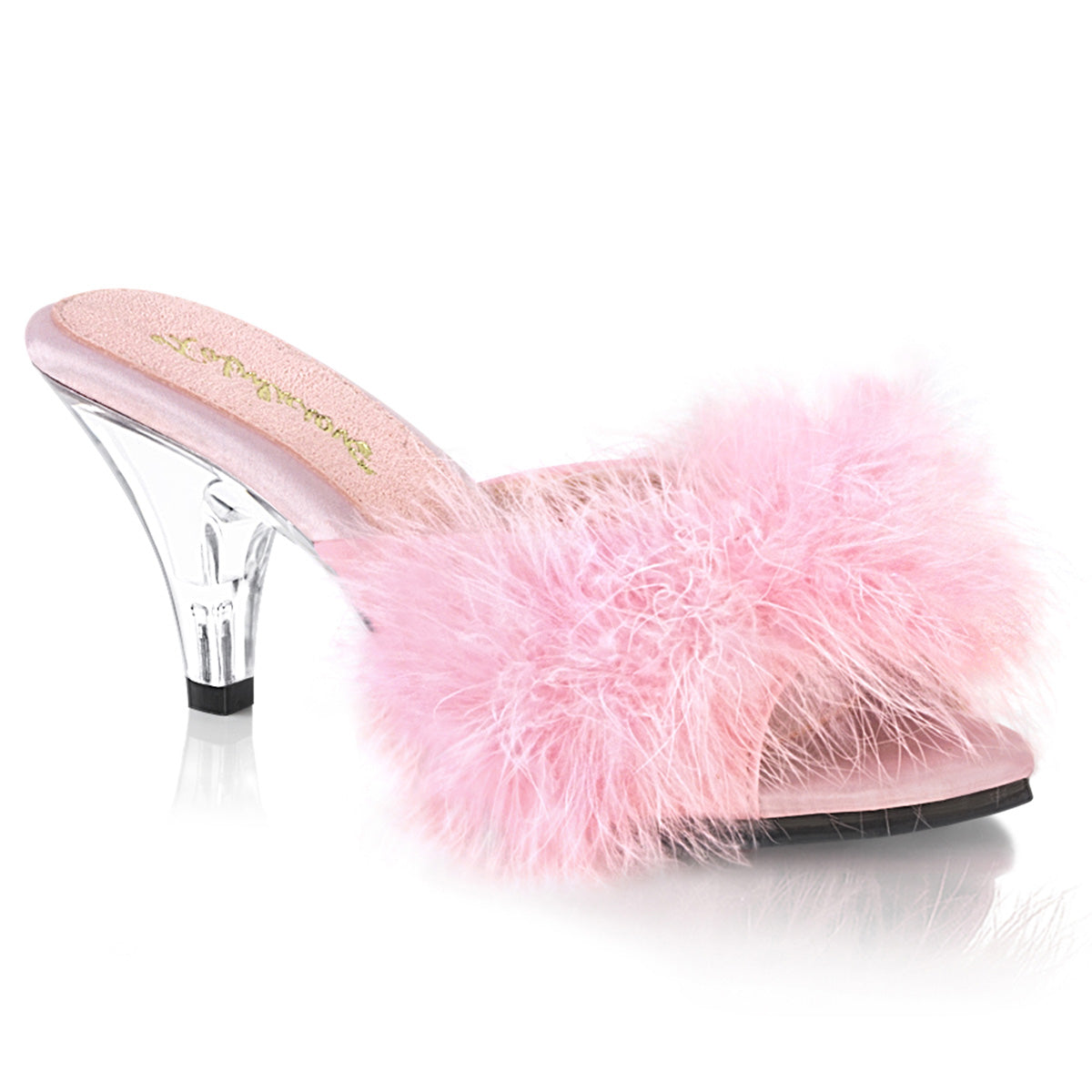 Fabulicious Sandales pour femmes BELLE-301f B. Pin PU-FUR / CLR