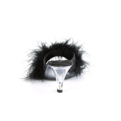 Fabulicious Sandales pour femmes BELLE-301f BLK PU-FUR / CLR
