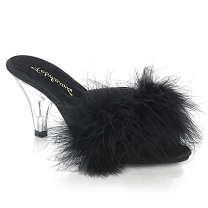 Fabulicious Sandales pour femmes BELLE-301f BLK PU-FUR / CLR