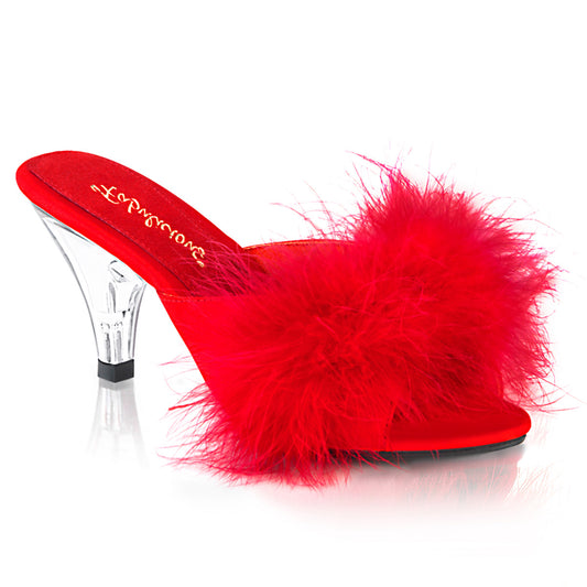 Fabulicious Sandales pour femmes BELLE-301f rouge PU-FUR / CLR