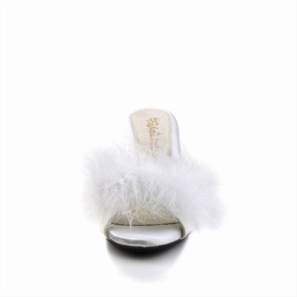 Fabulicious Sandales pour femmes BELLE-301f WHT PU-FUR / CLR