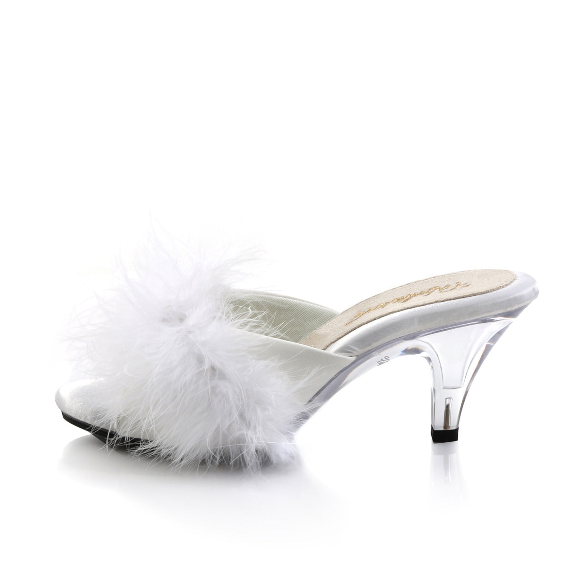 Fabulicious Sandales pour femmes BELLE-301f WHT PU-FUR / CLR
