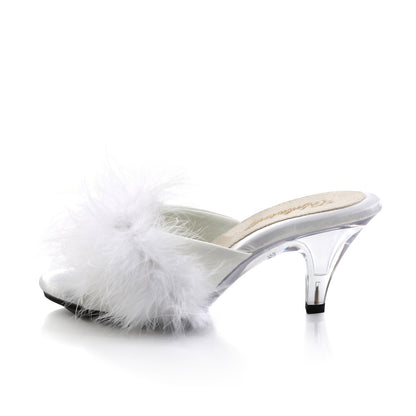 Fabulicious Sandales pour femmes BELLE-301f WHT PU-FUR / CLR
