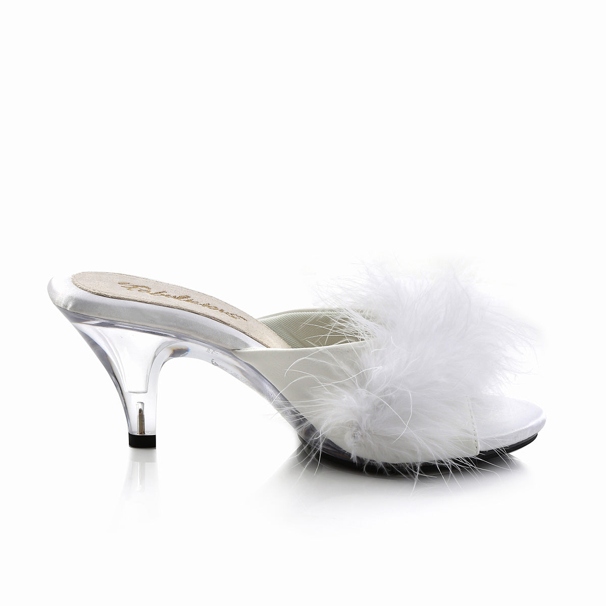 Fabulicious Sandales pour femmes BELLE-301f WHT PU-FUR / CLR