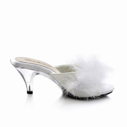Fabulicious Sandales pour femmes BELLE-301f WHT PU-FUR / CLR