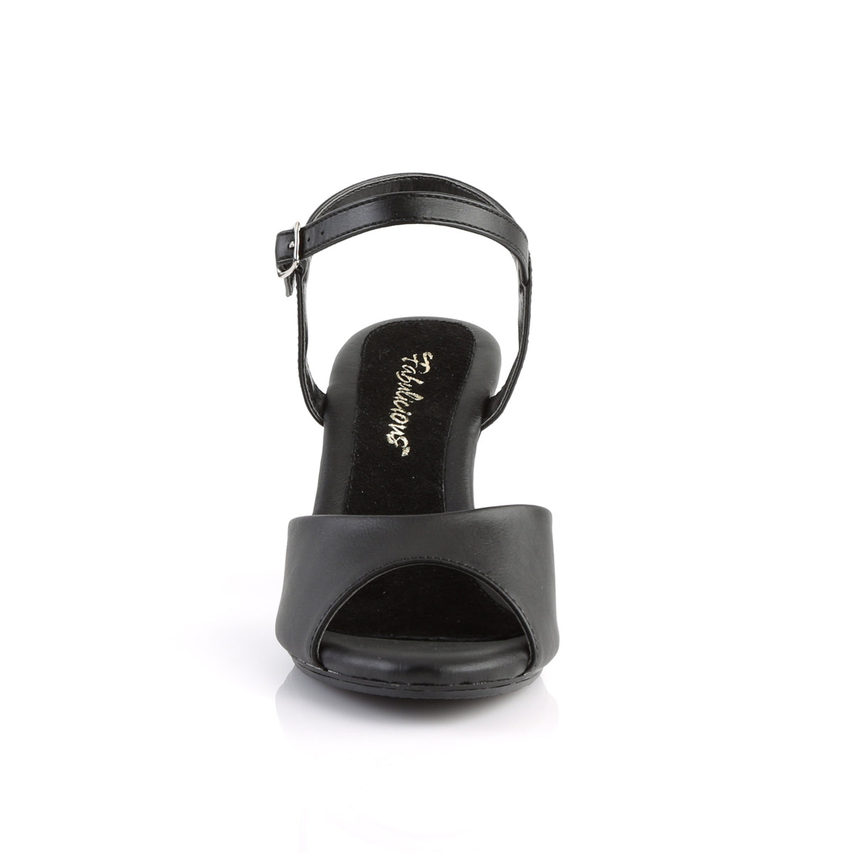 Fabulicious Sandales pour femmes BELLE-309 Blk Faux Cuir / Blk Matte
