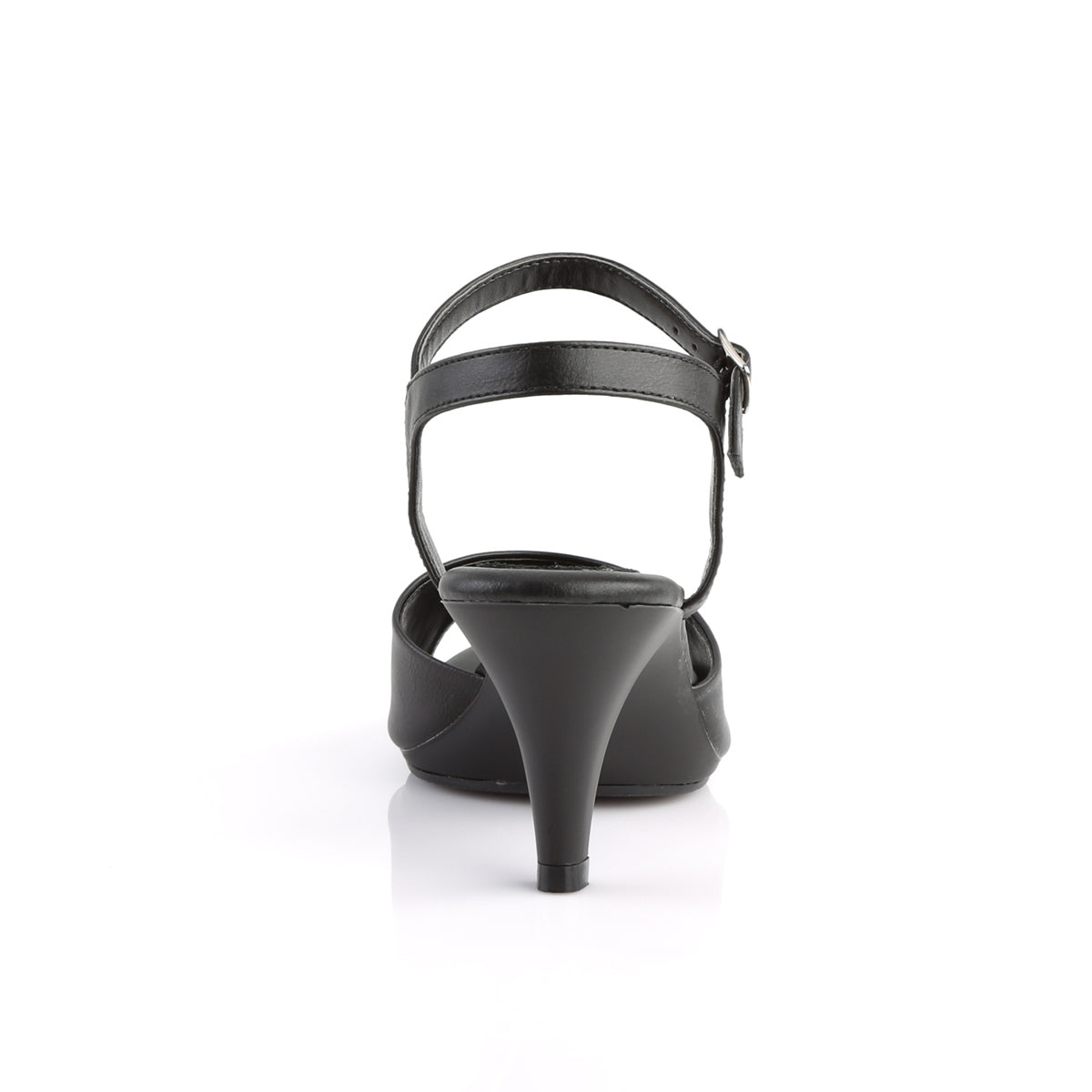 Fabulicious Sandales pour femmes BELLE-309 Blk Faux Cuir / Blk Matte