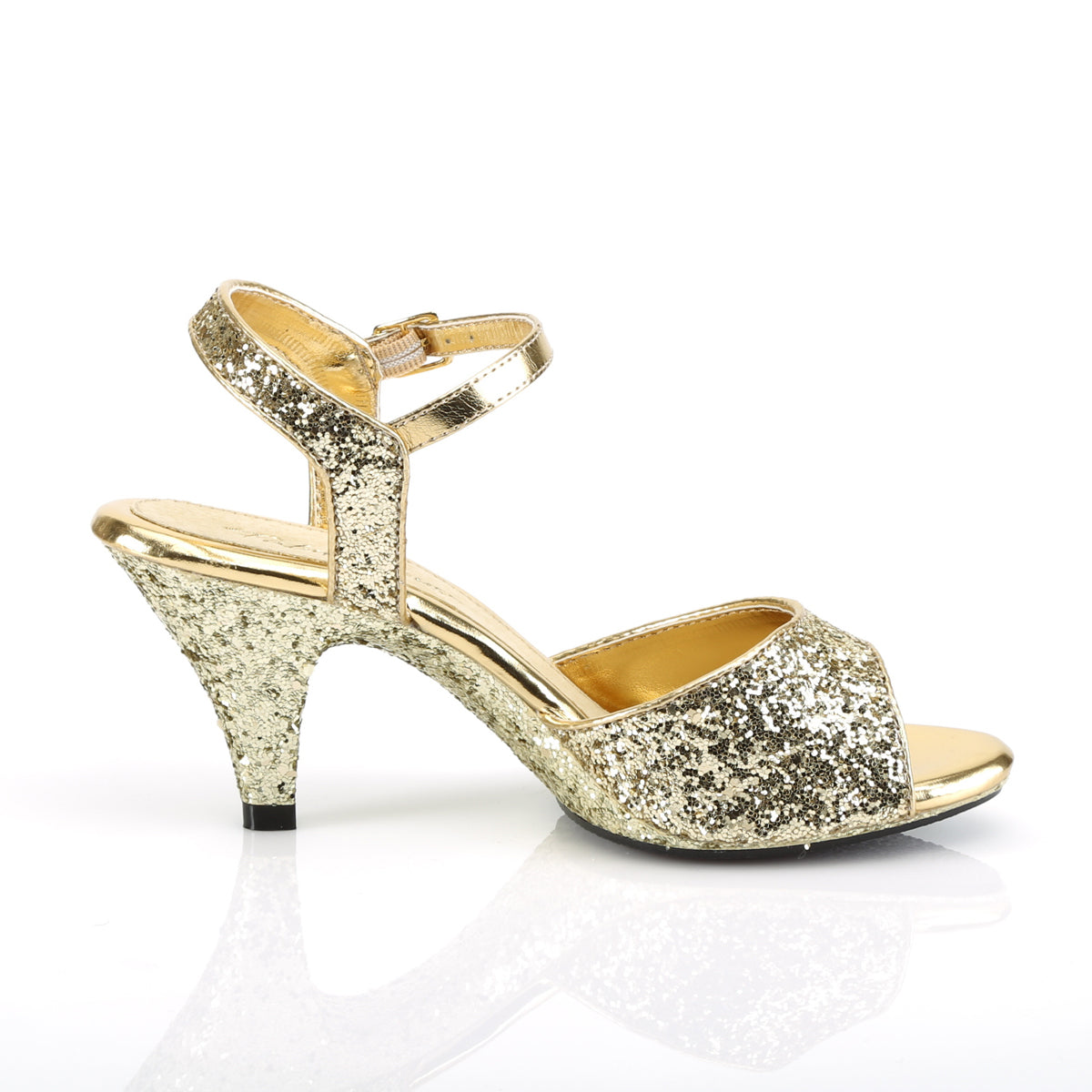 Fabulicious Sandales pour femmes BELLE-309g Glitter Gold / Gold Glitter