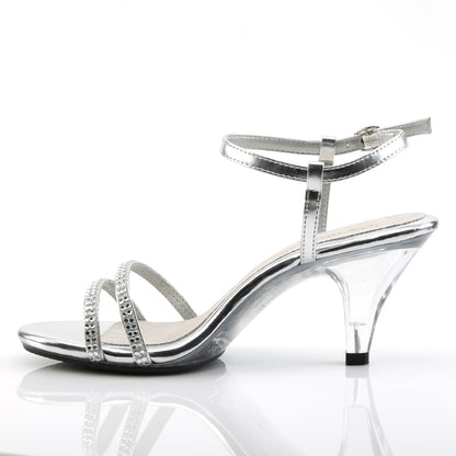 Fabulicious Sandales pour femmes BELLE-316 SLV Métallique PU / CLR