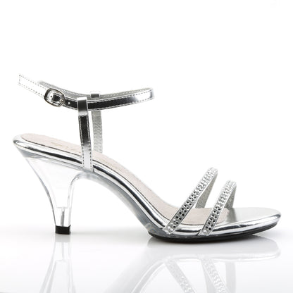 Fabulicious Sandales pour femmes BELLE-316 SLV Métallique PU / CLR